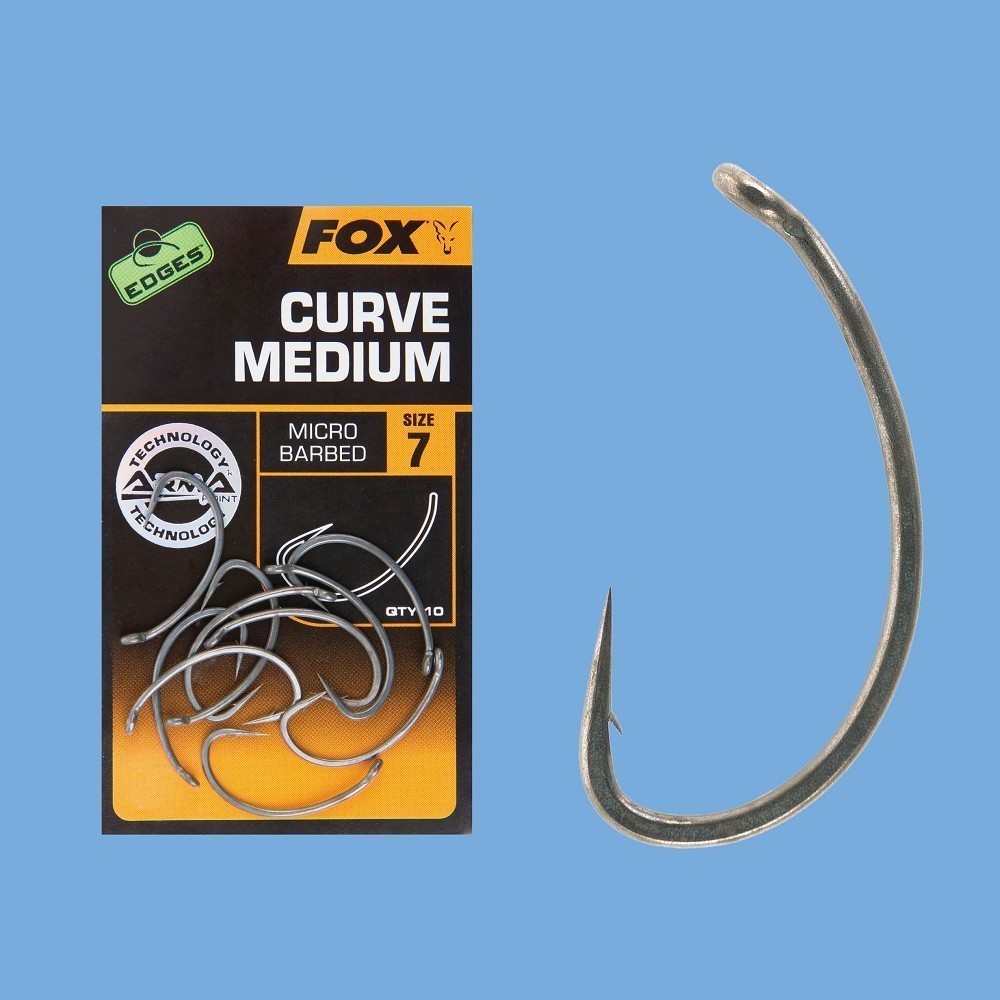 Fox Edges Medium Curve Shank Hook 6