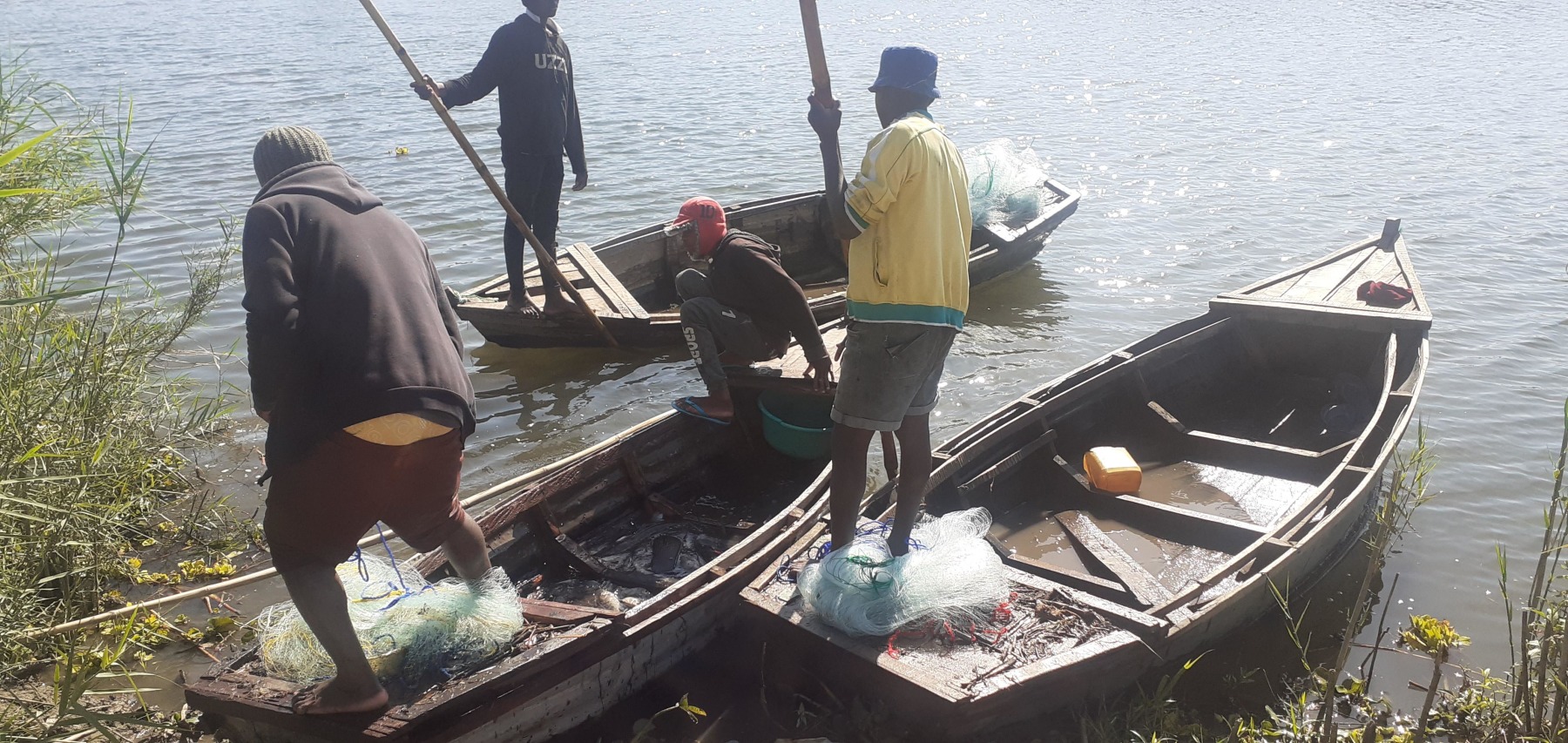 Local river fishermen