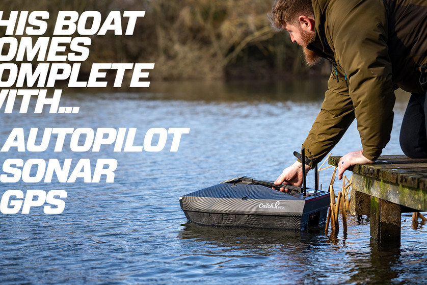 This NEW bait boat comes with built-in GPS and autopilot